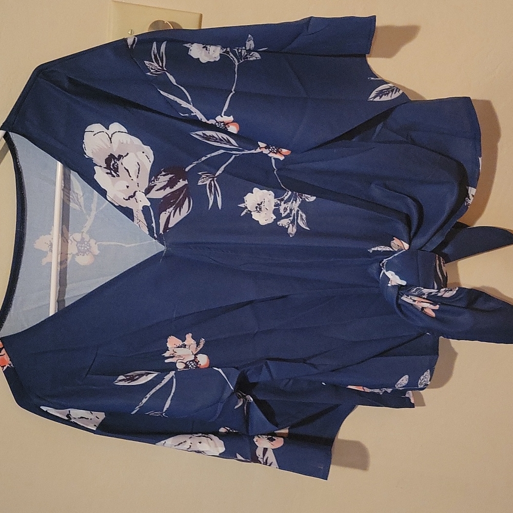 Cute tie blouse